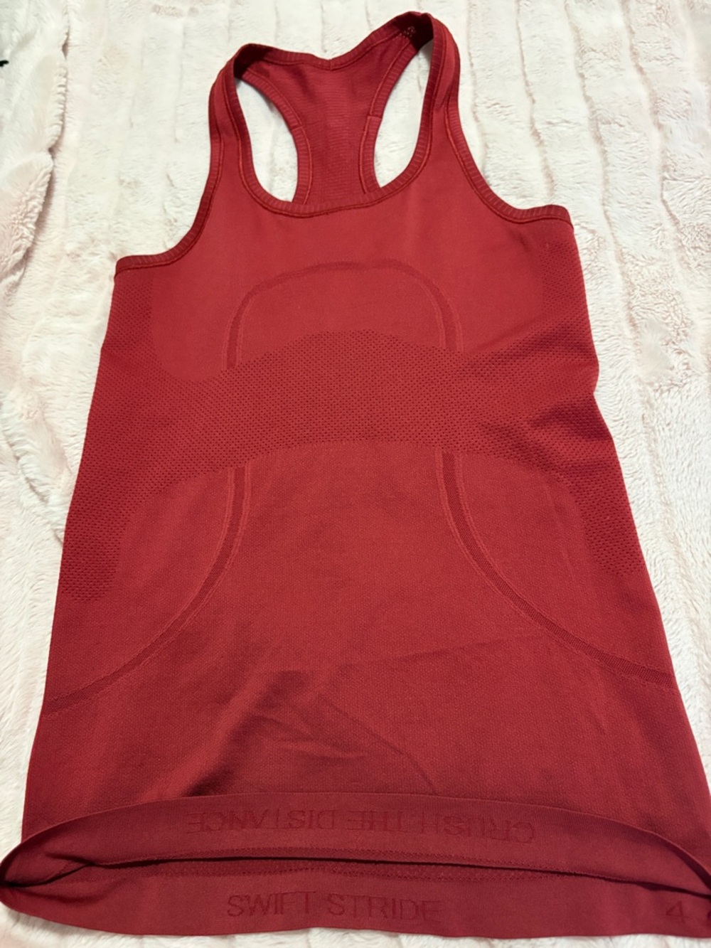 lululemon athletica Maroon Racerback Performance Tank swiftly